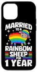 iPhone 12/12 Pro 1 Year Married Gay Lesbian LGBTQ 1st Wedding Anniversary Case