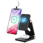 4 in 1 iPhone 12 Magnetic Wireless Charging Station with Desk Lamp