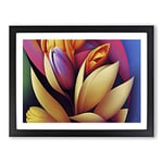 Feisty Flowers H1022 Framed Print for Living Room Bedroom Home Office Décor, Wall Art Picture Ready to Hang, Black A3 Frame (46 x 34 cm)