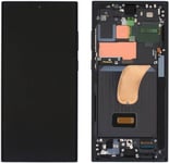 Samsung S23 Ultra Original Display-ramme - Svart