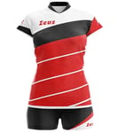 ZEUS VESTE GLI DEI Unisex KIT LYBRA Women, Red Black White, Large UK