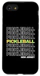 Coque pour iPhone SE (2020) / 7 / 8 Pickleball New Jersey Vintage Paddle Pickleball