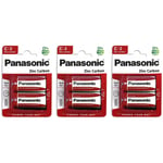 Panasonic Lot de 3 Blisters de 2 piles RED ZINC R14