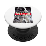 Fake Moon Landing Gift For A Conspiracy Theorist PopSockets Swappable PopGrip