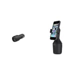 Belkin Premuim Car Bundle(Dual USB Car Charger 24W & Cup Mount)