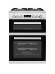 Beko Kdg653S 60Cm Wide Gas Cooker With Full Width Gas Grill - Silver