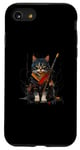 iPhone SE (2020) / 7 / 8 Japanese Samurai Cat Aesthetic Ninja ink Art Case