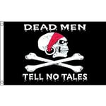 AZ FLAG Drapeau Pirate Les Morts ne parlent Pas 150x90cm - Drapeau Dead Men Tell No Tales 90 x 150 cm - Drapeaux