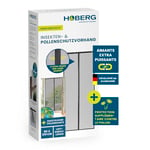 HOBERG Rideau anti-insectes & anti-pollen | Moustiquaire de porte avec bandes magnétiques XXL | Pour porte de balcon | Moustiquaire anti-pollen - idéale aussi comme rideau anti-mouches | 80 x 210 cm