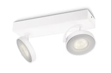 Philips Warmglow Led Clockwork Dobbel Spot, Overflateegnet, Ikke-Utskiftbare Pærer, 2 Ampuller, Led, 9 W, 2700 K