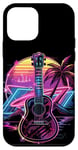 Coque pour iPhone 12 mini Ukulele Retrowave Timple Guitalele