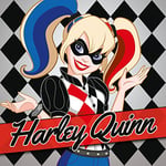 Pyramid International DC Super Hero Girls (Harley Quinn) -Canvas Print 40 x 40cm, Wood, Multi-Colour, 40 x 40 x 1.3 cm