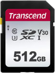 512Go SDXC/SDHC 300S Carte SD - 512Go - Emballage ""Ouverture facile"" TS512GSDC300S-E(Q1113)