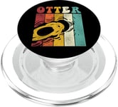 Otter Retro Vintage Otter PopSockets PopGrip for MagSafe