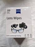 Zeiss Optical Moist Lens Cleaning Wipe Glasses Camera Phone Screen 200 WIPES