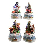 Kaemingk Christmas decoration, LED Christmas fun figurine, excludes batteries, 10.5x9x15.5cm, 4 assorted, 1 supplied