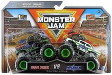 Monster Jam Series 25 Grave Digger Vs Avenger Die-Cast Vehicle 1:64 Scale