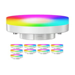 10x GX53 LED RGB ampoules, blanc chaud - blanc froid (2900 - 6100 K), 6,6 W,