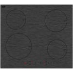 electriQ 60cm 4 Zone Plug In Induction Hob - Grey Painted