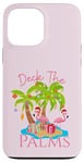 iPhone 13 Pro Max Deck The Palms Trees Christmas Lights Flamingos Coastal Case