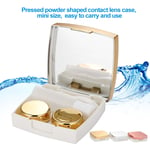 Mini Contact Lens Holder Eye Care Lenses Container Case Portable Mirror Box UK