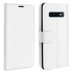 Vintage Series, flip wallet case for Samsung Galaxy S10 - White