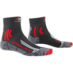 X-Socks Trek Outdoor Low Cut Chaussettes Randonnée Mixte Adulte, Anthracite/Rouge, FR : XL (Taille Fabricant : 45-47)