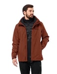 Jack Wolfskin Men's Luntal 3-in-1 Jacket M, Crimson, L