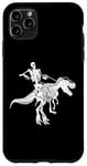 Coque pour iPhone 11 Pro Max Squelette Riding T-Rex Cute Dino Lovers