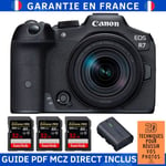 Canon EOS R7 + RF-S 18-150mm STM + 3 SanDisk 32GB Extreme PRO UHS-II SDXC 300 MB/s + 1 Canon LP-E6NH + Guide PDF MCZ DIRECT '20 TECHNIQUES POUR RÉUSSIR VOS PHOTOS