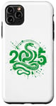 Coque pour iPhone 11 Pro Max Bonne année chinoise - Symbole serpent vert Nouvel An 2025