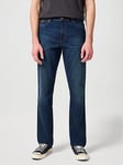 Wrangler Texas Straight Fit Jeans - Mid Wash, Mid Wash, Size 34, Inside Leg Long, Men