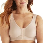 Swegmark BH Front Fastening CoolMax Moulded Soft Bra Beige F 90 Dam