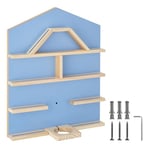 TecTake® Etagere Murale Magnétique pour 50 Figurines à Histoire & Boîte à Histoire, Étagère Bois Bibliotheque, Support Figurine Rangement Chambre Enfant Décoration Murale Accessoires Chambre Enfant