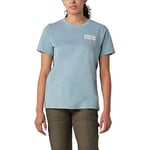 Dickies Women's Heavyweight Workwear Graphic T-Shirt, Dockside Blue, XS