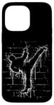 Coque pour iPhone 14 Pro Max Martial Street Art Fighter Side-Kick Roundhouse TaeKwonDo