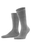 Falke Family Mens Socks in Grey Fabric - Size UK 6-8