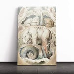 Big Box Art Canvas Print Wall Art William Blake Waterboard | Mounted and Stretched Box Frame Picture | Home Decor for Kitchen, Living, Dining Room, Bedroom, Hallway, Multi-Colour, 20x14 Inch