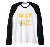 Beer Design Solely Drink three Days Raglan Baseball Tee