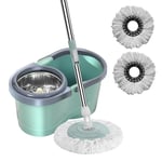 Spin Mop and Bucket Set Household Cleaning Automatic Spin Mop Wooden Floor Clean