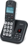 Emporia GD61AB-UK Cordless DECT Phone with Answer Machine Black/Silver - New