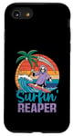 Coque pour iPhone SE (2020) / 7 / 8 Surfin' Reaper Faucheuse Halloween