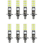 Tlily - 8 Pièces Séries H1 6000K Super Blanc 80W led Kit D'Ampoules de Phare Antibrouillard