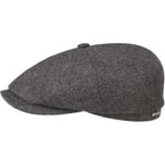 Stetson Stetson Hatteras Wool Mix Flat Cap Grey S, Grey