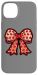 Coque pour iPhone 14 Plus Valentines Day Coquette Bow Cute Heart Ribbon Love Retro