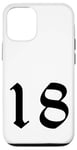 Coque pour iPhone 12/12 Pro 18 t-shirts, 18 sweats à capuche, 18 coques de téléphone portable, hommes 18 t-shirts pour femmes