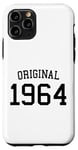 Coque pour iPhone 11 Pro Original 1964, 60 ans hommes femmes rétro 60e anniversaire