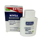 Nivea Men Sensitive Post Shave Balm 0% Alcohol 100ml New Formula NEW