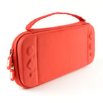 Etui De Transport/Rangement Nintendo Switch Oled Rouge : Etui, Protection Base + Protections Joy-Con, Verre Trempé (Et Kit De Nettoyage)