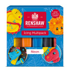 Renshaw Just Roll With It Fondant Icing Multipack - Neon Colours, 500 g (Pack of 1)